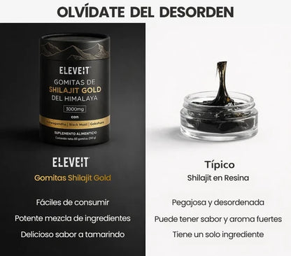 Gomitas Diarias de Shilajit Puro del Himalaya